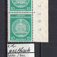 DDR 1958 Dienstmarken für Verwaltungspost B Paar MiNr. 35 y B Y postfrisch BN 17387
