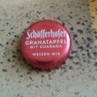 Kronkorken Schöfferhofer Granatapfel mit Guarana -Weizen Mix