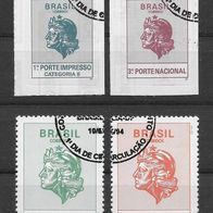 035) Brasilien 1994 Mi. Nr. 2584/87 Satz gestempelt