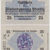 Helmbrechts-Notgeld 25 Pfennig vom 10.04.1917 Firma nach Außen