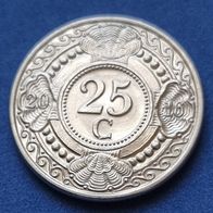 14854(4) 25 Cents (Niederländische Antillen) 2016 in unc- * * * Berlin-coins * * *