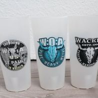 5 Trinkbecher Becher von Wacken Sammlung *