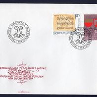 103) Liechtenstein FDC 1987 - MiNr. 928-929 - 125 Jh. Landtag und 275 Jh. Grafschaft