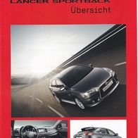 Mitsubishi Lancer Sportback ( Österreich ) 2011/08 , 4 Seiten