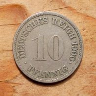 10 Pfennig 1900 G