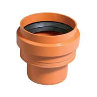 KG-Übergang Ton/KG Spitzende DN110 - PVC-U Kanalrohr Nach DIN EN, Orange