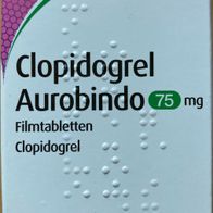 Clopidogrel Aurobindo 75 mg Filmtabletten Clopidogrelhydrogensulfat, PZN -10012754