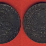 Argentinien 2 Centavos 1885