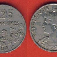 Frankreich 25 Centimes 1904