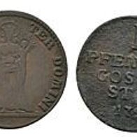 Goslar LOT 2 Münzen 1 Pfennig 1760 und 1 Pfennig 1753