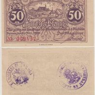 Jarmen-Notgeld 50 Pfennig vom 04.06.1920 Kz. Nr. 009437 ,3Euro