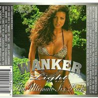 Bieretikett "WANKER LIGHT - TRACY" Brewing Co. Pittsburgh Pennsylvania USA