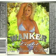 Bieretikett "WANKER LIGHT - PAMELA" Brewing Co. Pittsburgh Pennsylvania USA