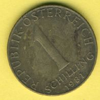 Österreich 1 Schilling 1981