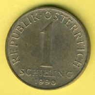 Österreich 1 Schilling 1990