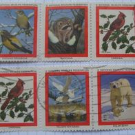 1981-USA-National Wildlife Federation-Christmas Charity Stamps Set (6 pcs)