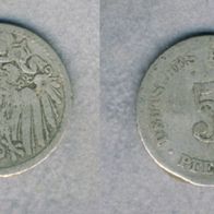Kaiserreich 5 Pfennig 1890 J