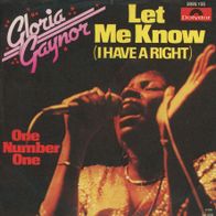 7 Vinyl Gloria Gaynor - Let me know