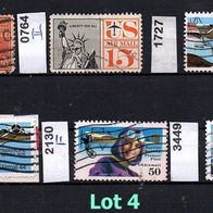 USA Lot 4- Mi. Nr. 422 bis 3449 - Jahrgang 1938 bis 2001 o