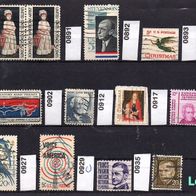 USA Lot 14 - Mi. Nr. 889 bis 935- Jahrgang 1965 bis 1967 o