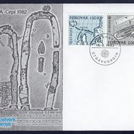 2) Färöer-Inseln FDC 1982 - MiNr. 70-71 - Europa CEPT 1982 (2)