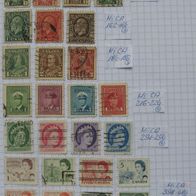 1911-1971, Canada, thematic set of 26 stamps: Canadian Kings/Queens