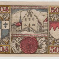 Karlstadt-Main-Notgeld 50 Pfennige von 1920 ohne Druckfirma