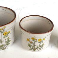 Keramik-Töpfchen mit Blumenmotiv