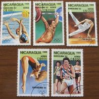 1989, Nicaragua, stamp series: Summer Olympic Games-Barcelona, MNH