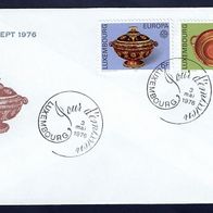 1) Luxemburg FDC 1976 - MiNr. 928-929 - Europa CEPT 1976 - Kunsthandwerk