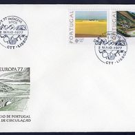 1) Portugal FDC 1977 - MiNr. 1360-1631 y - Europa CEPT 1977 - Landschaften