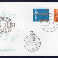 2) San Marino FDC 1971 - MiNr. 975-976 - Europa CEPT 1971 - Kette