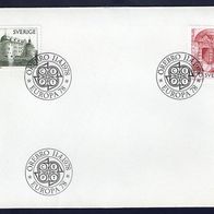 3) Schweden FDC 1978 - MiNr. 1014-1015 - Europa CEPT 1978 - Baudenkmäler