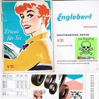 Engelbert Kfz- Reifen, Preisliste V 21, 1956