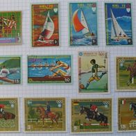 1972, Equatorial Guinea, stamps series-Summer Olympics Munich, MiGQ57-132, MNH,12 pcs