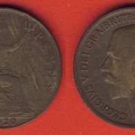 Großbritannien 1 Penny 1920