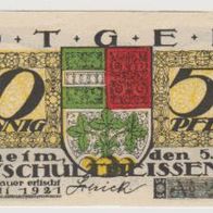 Laupheim-Notgeld 50 Pfennige vom 05.07.1919, Nr. 21591