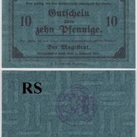 Leobschütz-Schlesien-Notgeld 10 Pfennige bis 01.01.1918 selten