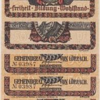 Lörrach-Notgeld 6x50 Pfennig Motiv Geschichte Friedrich Hecker 6Scheine