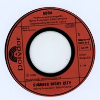 7 Vinyl Abba - Summer Night City ( Ohne Cover )