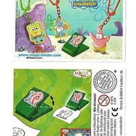 Ü - Ei Beipackzettel SpongeBob Schwammkopf