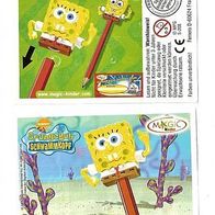 Ü - Ei Beipackzettel SpongeBob Schwammkopf