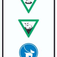 Hinweisschild 'Brut- Und Setzzeit – Hund Anleinen, Auf Wegen Bleiben' Aus Alu-Verbund (WERBEPUNKT)