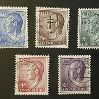 5 Briefmarken Luxembourg