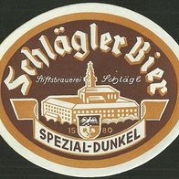 ALT ! Bieretikett "Schlägler Bier, Spezial-Dunkel" Stiftsbräu Schlägl Österreich