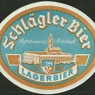 ALT ! Bieretikett "Schlägler Bier, Lagerbier" Stiftsbräu Schlägl Österreich