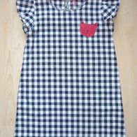 NEU Tchibo Happy Kids Mädchen Kleid kariert Katze festlich 122/128