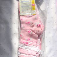 NEU OVP 3 Paar Mädchen Rüschen Volants Socken rosa LUPILU 27-30 NP ca.€5,00