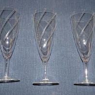 3 alte Sektgläser ca. 60iger Jahre
