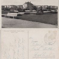 Adlerhorst-Ostsee-AK um 1940 Hotel-Adler, Partie in den Anlagen, Erhaltung 2